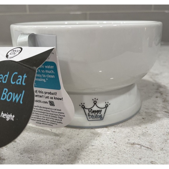 NECO ICHI Necoichi 5x3” Raised Cat Food Water Bowl JELLY BEANS Anti-skid NEW - Picture 2 of 10